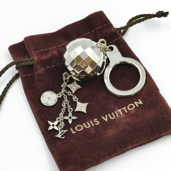 Louis Vuitton Porte Cle Glitter Key Ring Key Holder Mirror Ball - Picture 1 of 8